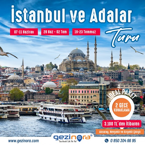 İstanbul ve Adalar Turu﻿ İDEAL PAKET